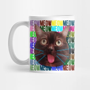 cat rofl meow mem space nature Mug